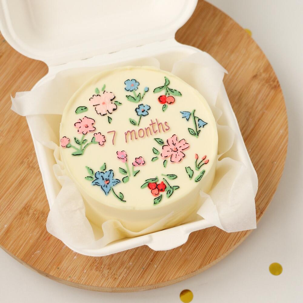 Бенто-торт с цветами