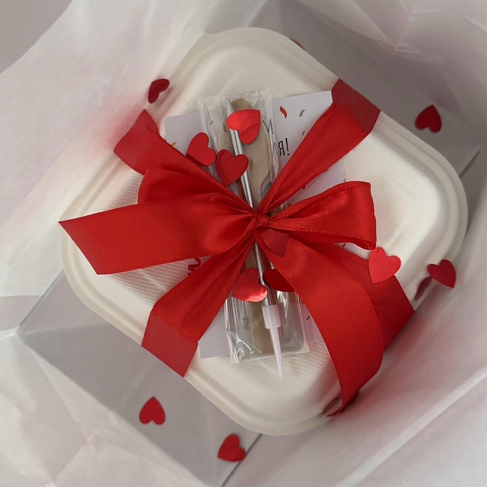 Бенто-торт с цветами маме