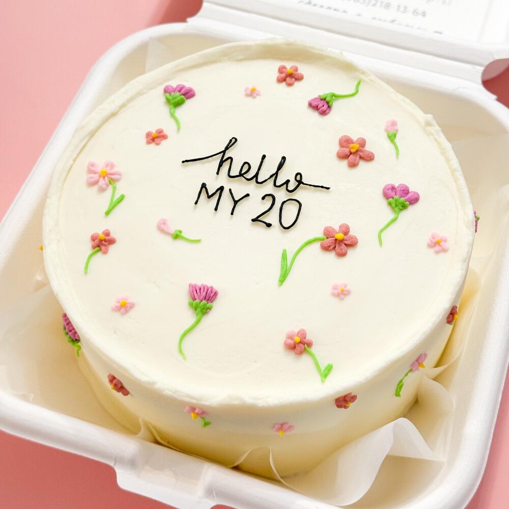 Бенто-торт «С цветочками»