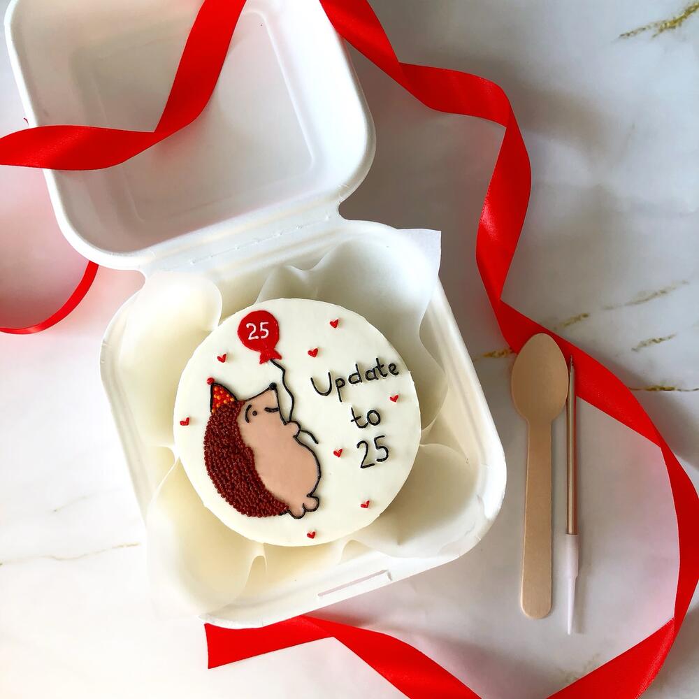 Бенто-торт с ёжиком