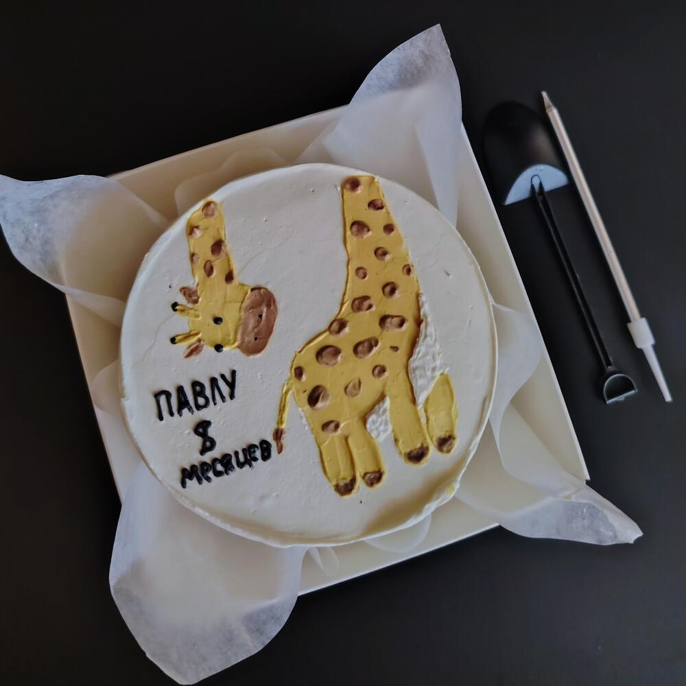 Бенто-торт с жирафом