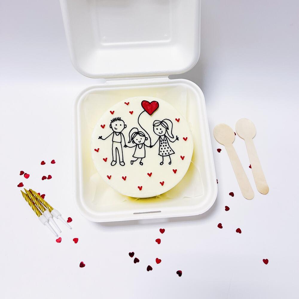 Бенто торт семья