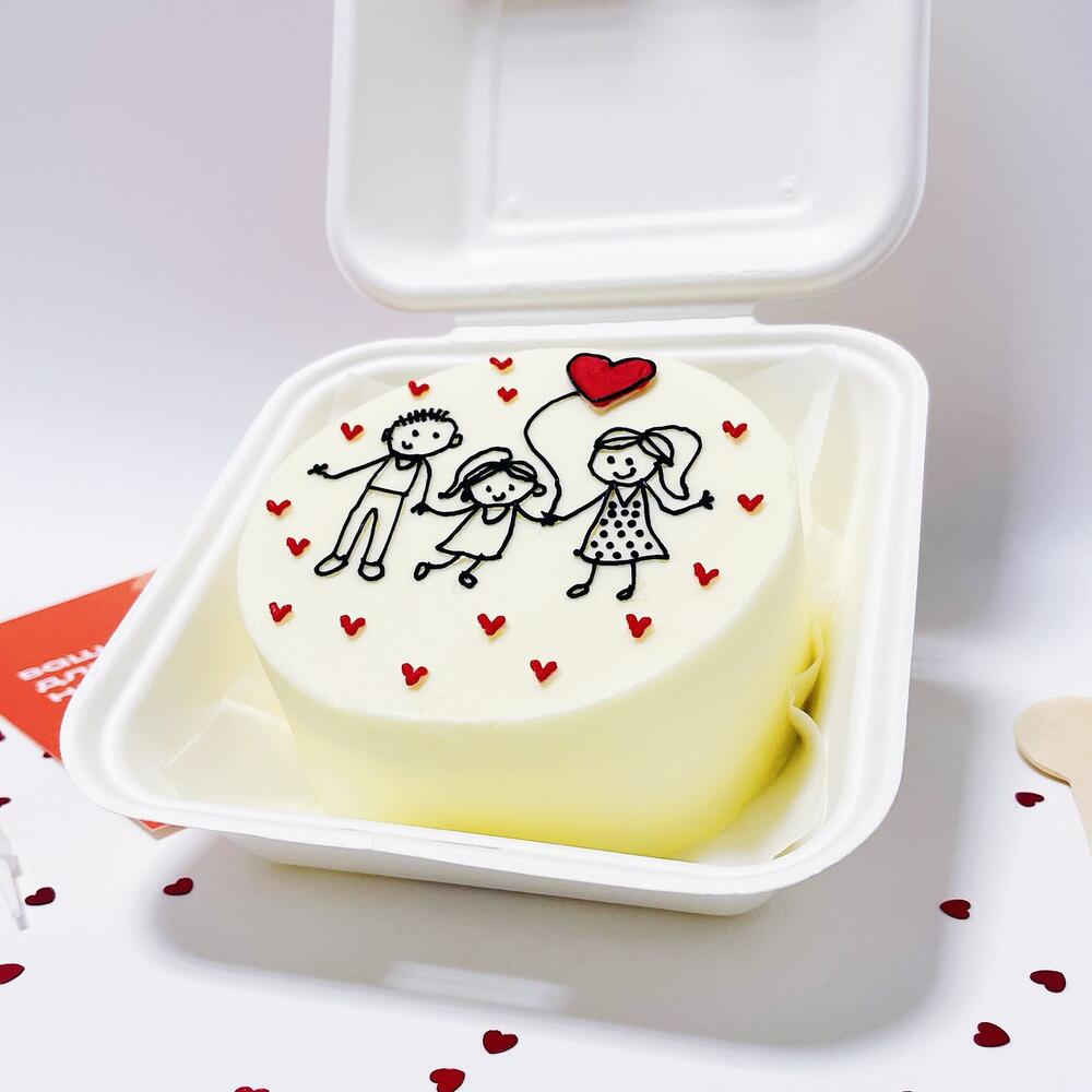 Бенто торт семья