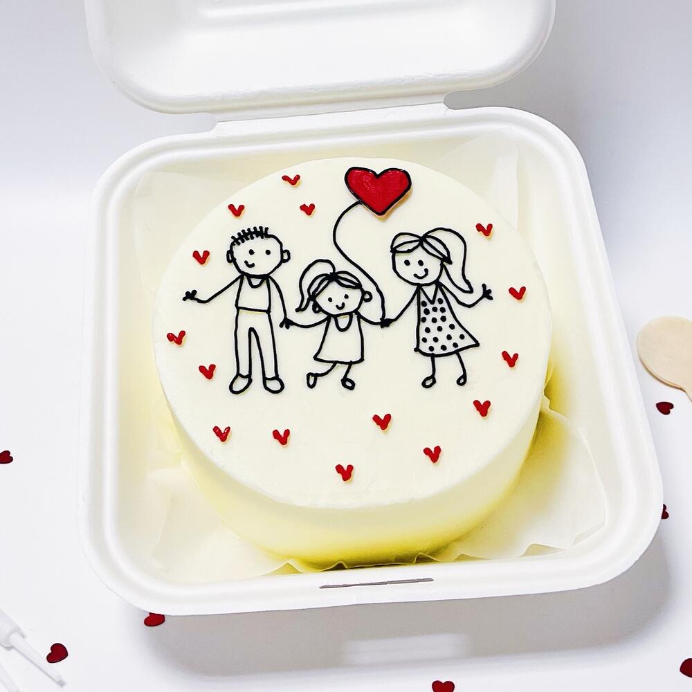 Бенто торт семья