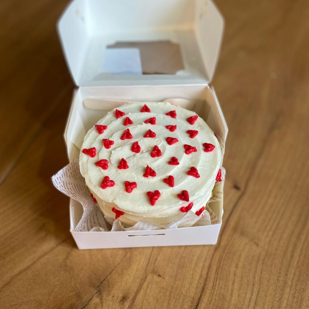 Бенто-торт «Сердечки»