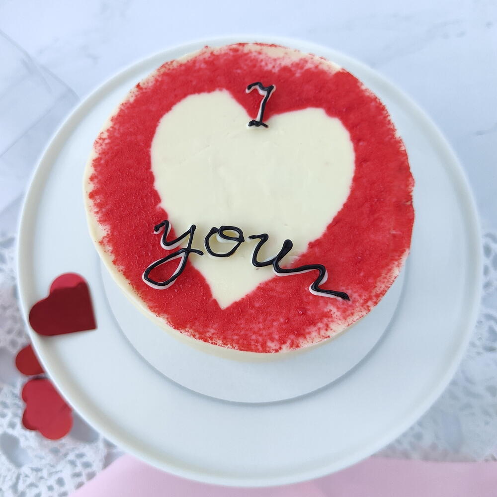 Бенто торт СЕРДЦЕ I️you 14 февраля