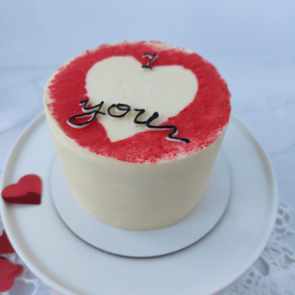 Бенто торт СЕРДЦЕ I️you 14 февраля