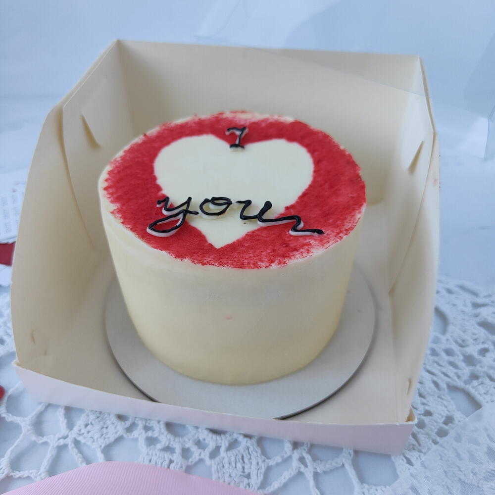 Бенто торт СЕРДЦЕ I️you 14 февраля