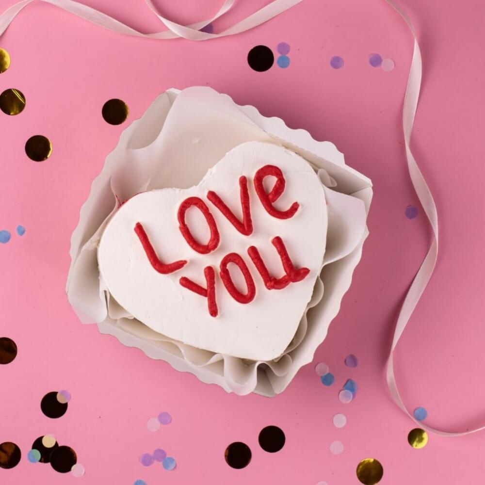 Бенто-торт сердце love you 700 г