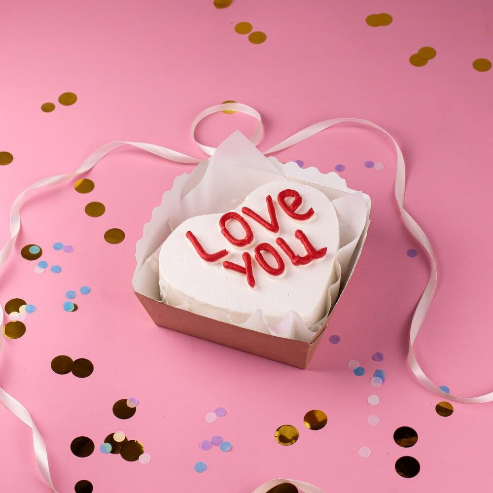 Бенто-торт сердце love you 700 г