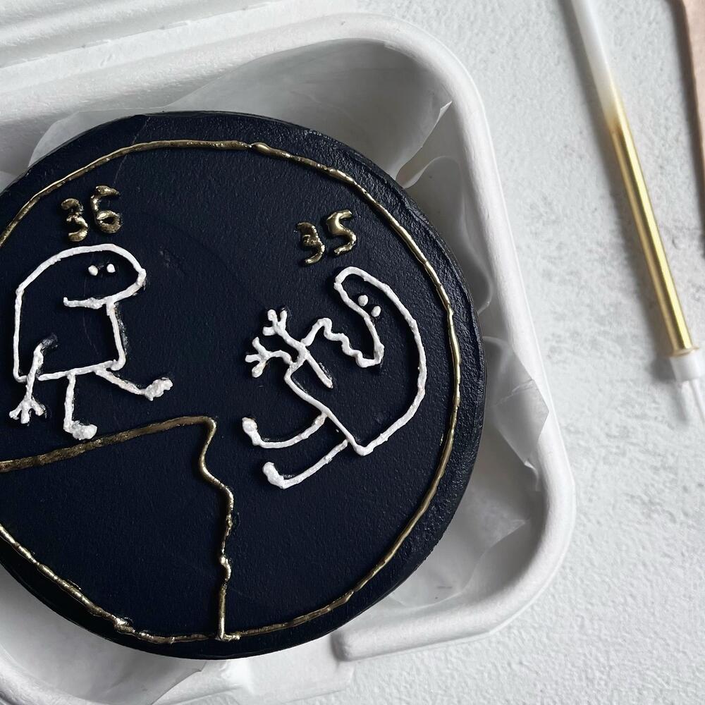 Бенто торт смешной возраст на день рождения