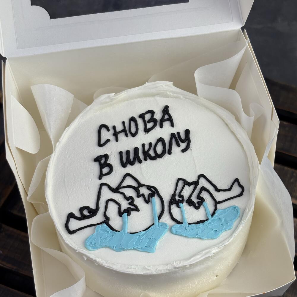 Бенто торт снова в школу