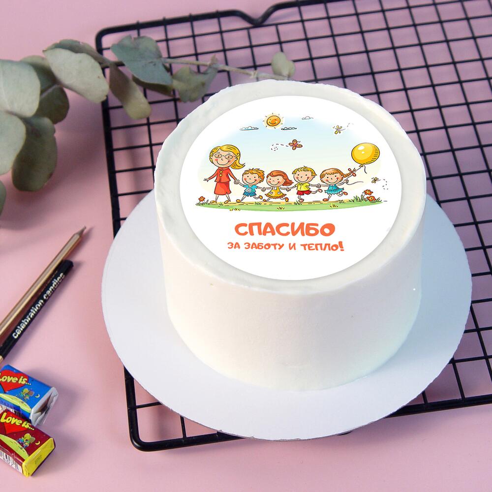 Бенто торт Спасибо в подарок учителю, няне, маме, бабушке