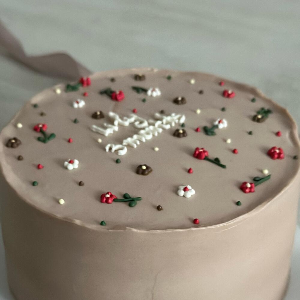 Бенто торт цветочный дизайн ромашки с цветочками девушке малышу девочке дочке сестре маме бабушке