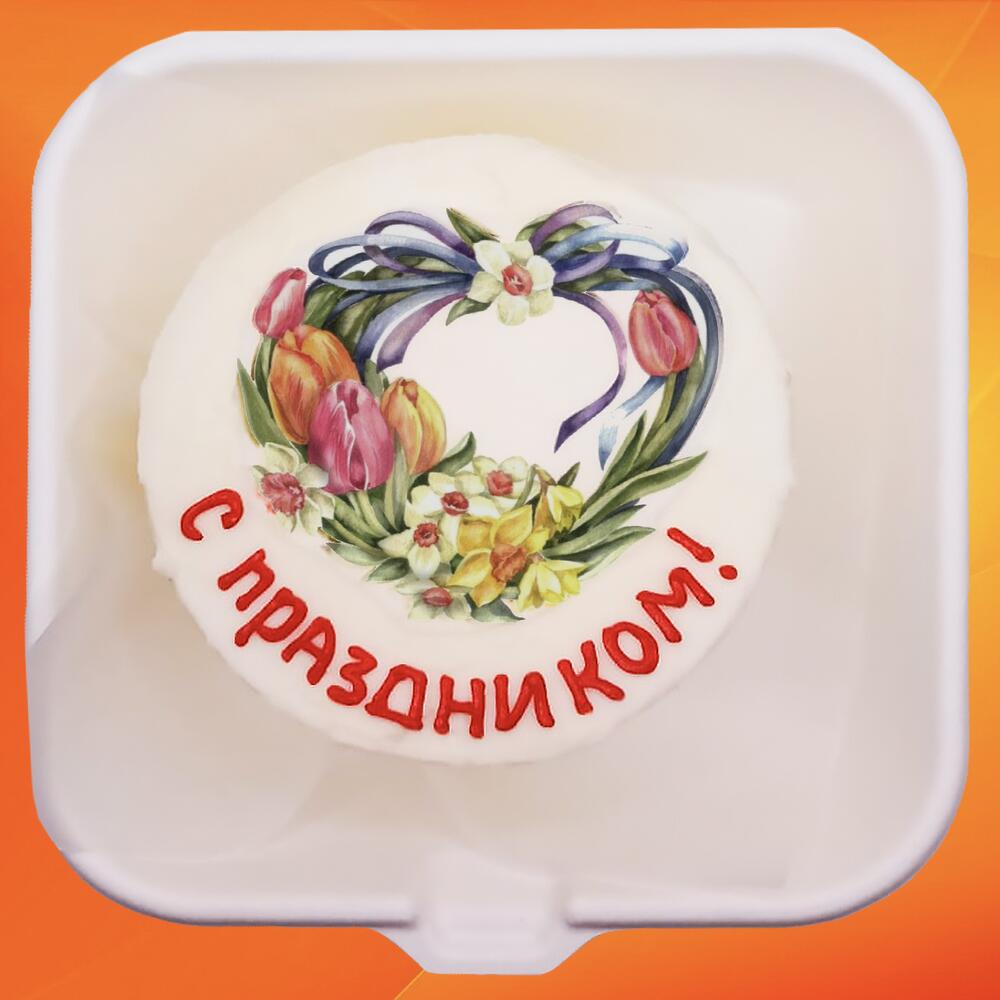 Бенто торт Цветочный венок