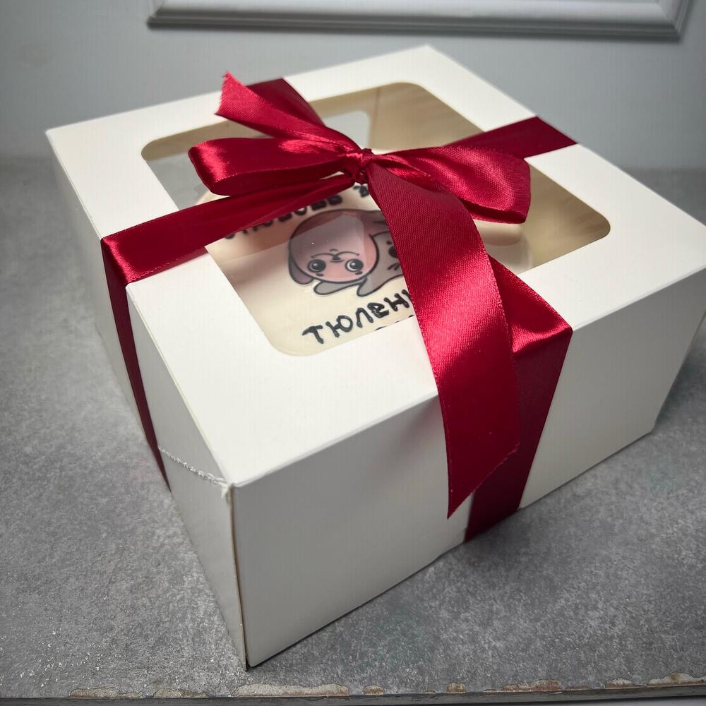 Бенто торт тюлени на 14 февраля