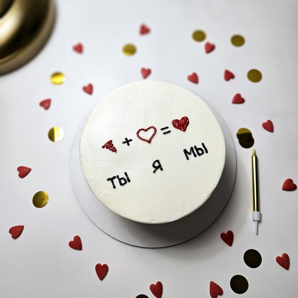 Бенто торт ты+я=мы, бенто для влюбленных