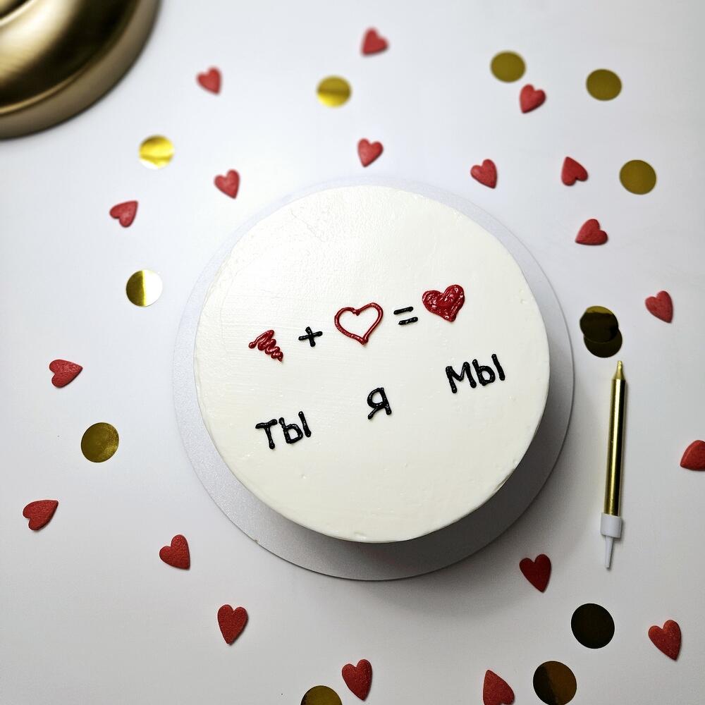 Бенто торт ты+я=мы, бенто для влюбленных