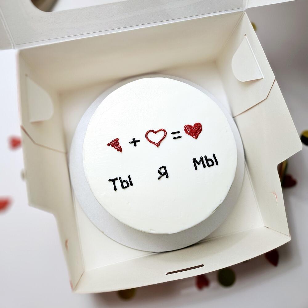 Бенто торт ты+я=мы, бенто для влюбленных