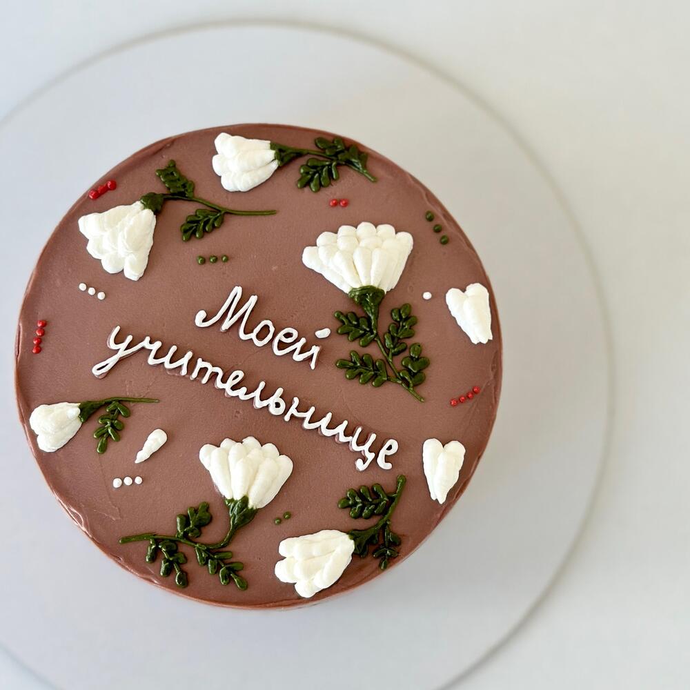 Бенто торт учителю учительнице нежный