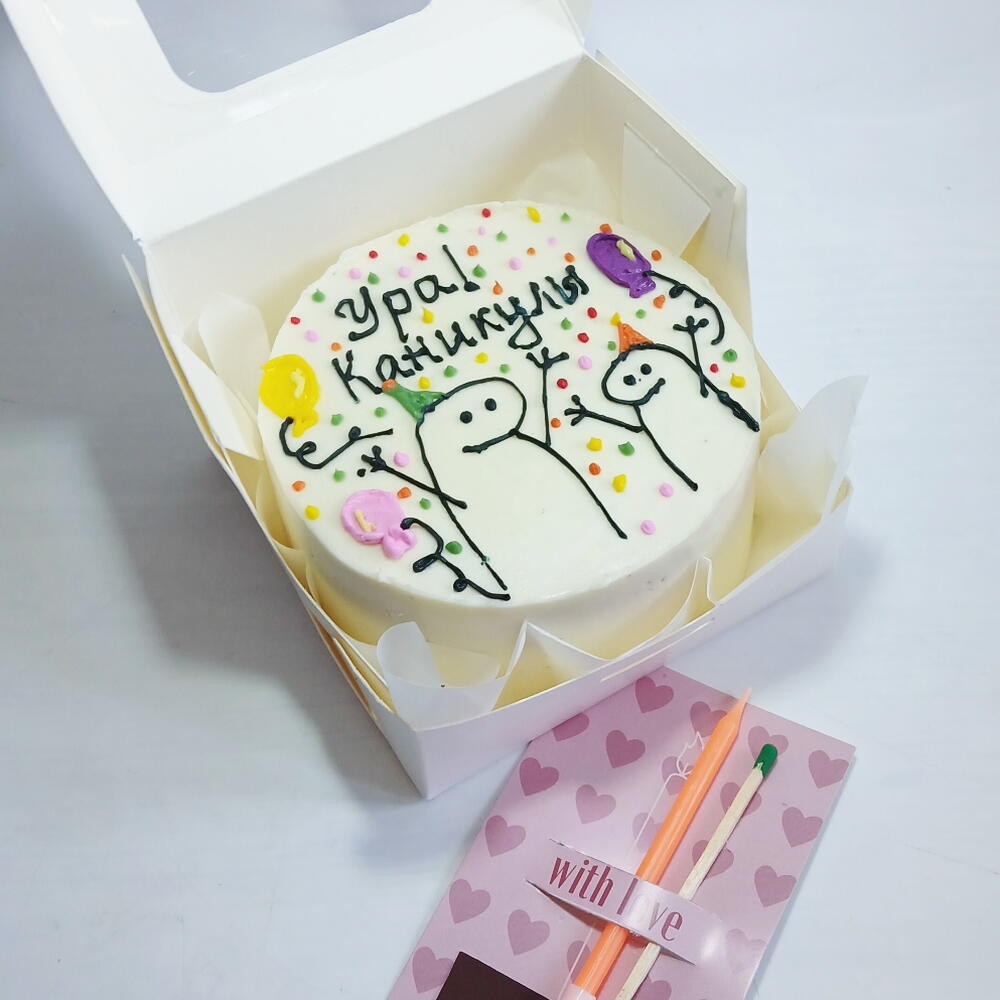 Бенто торт, ура каникулы, выпускной, последний звонок