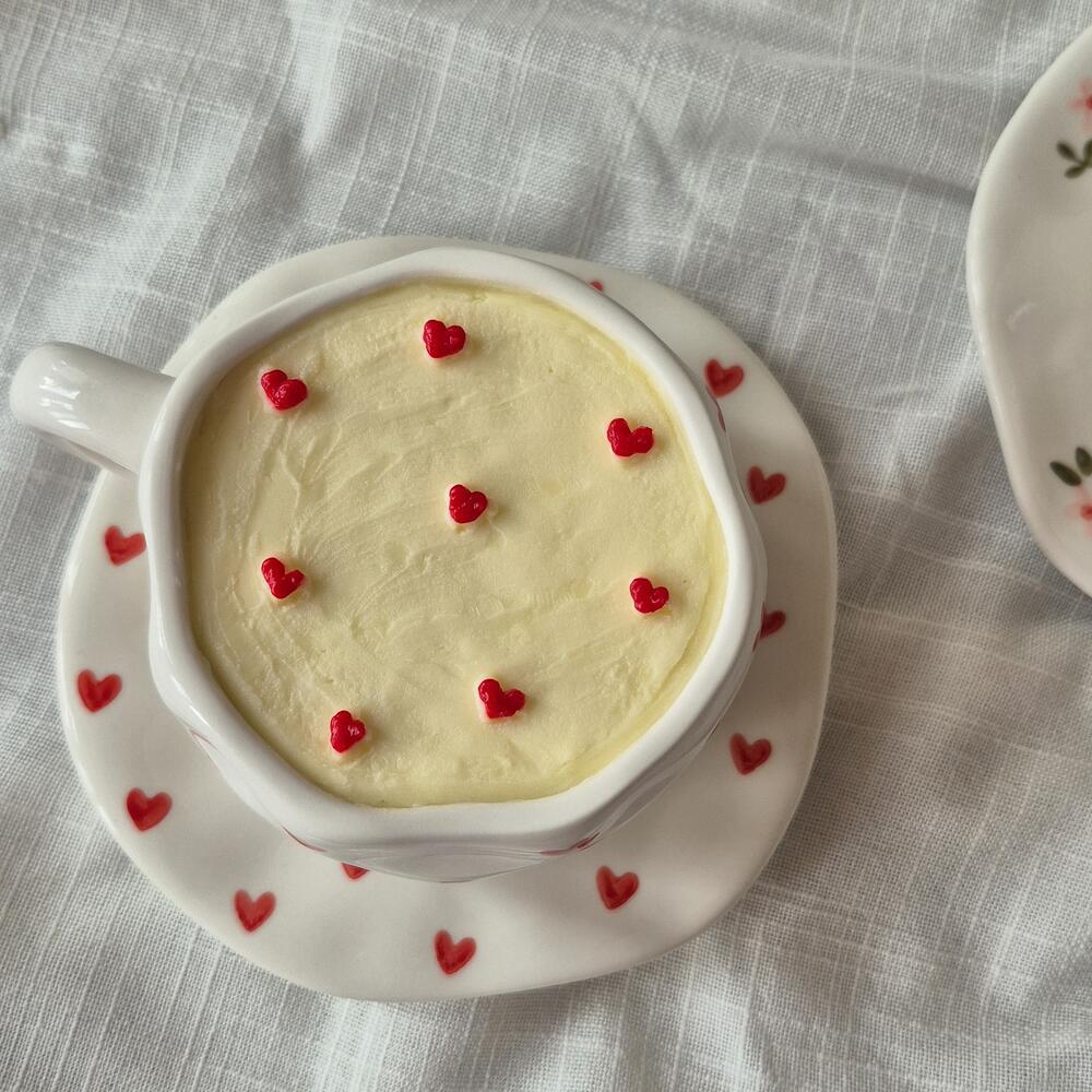 Бенто-торт в чашке/бенто чайная пара /торт в чашке/ в подарок на день влюбленных 14 февраля