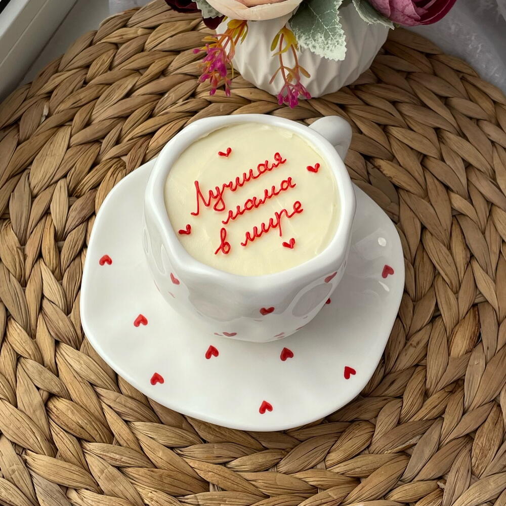 Бенто торт в чайной паре для мам, мамочке