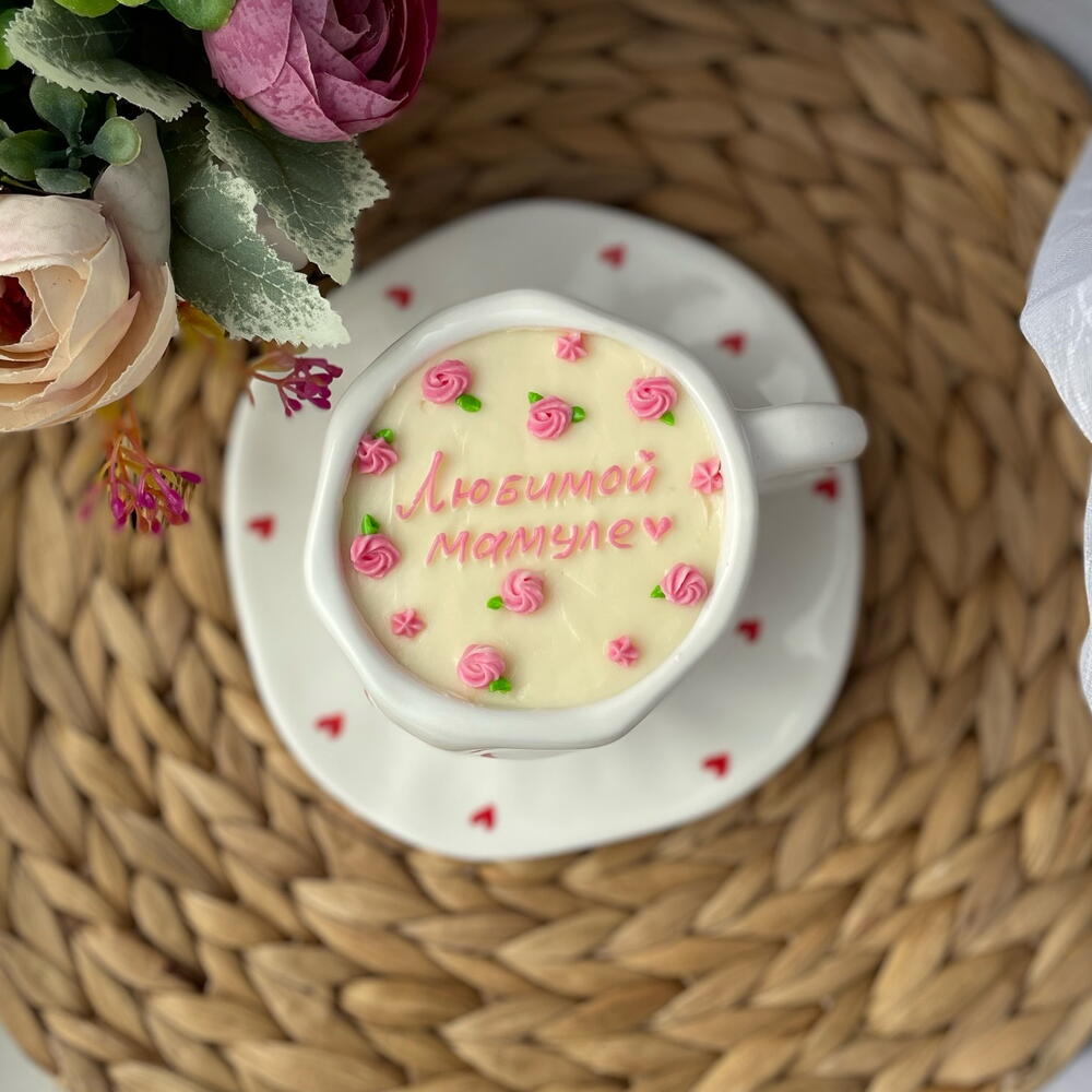 Бенто торт в чайной паре для Мамы, маме, мамуле