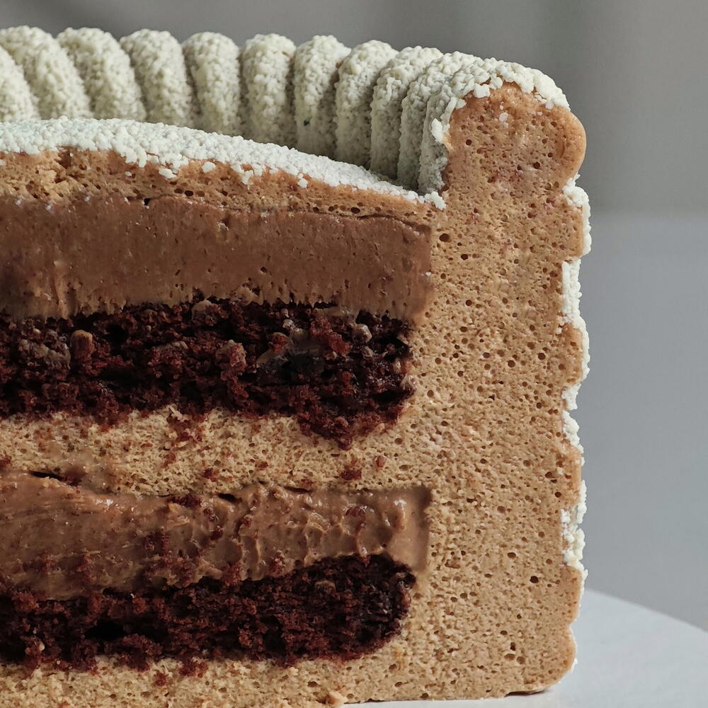 Бенто торт в форме савоярди в подарок маме, бабушке, сестре, подруге