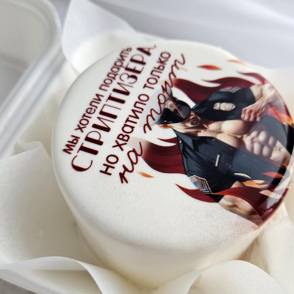 Бенто торт в подарок для подруги, коллеги " мы хотели подарить стриптизера"