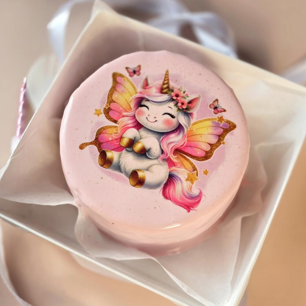 Бенто торт в подарок с единорогом