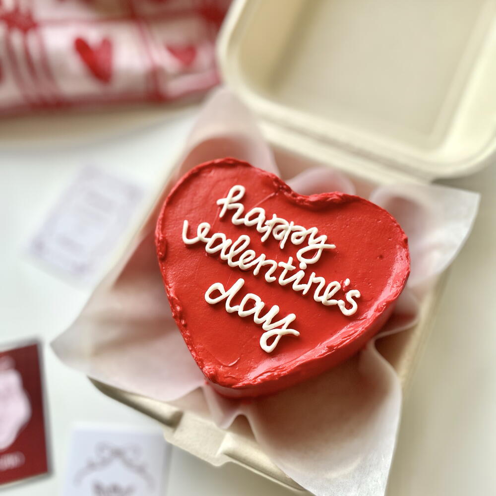 Бенто-торт в виде сердца, бенто-сердце для любимой, любимого