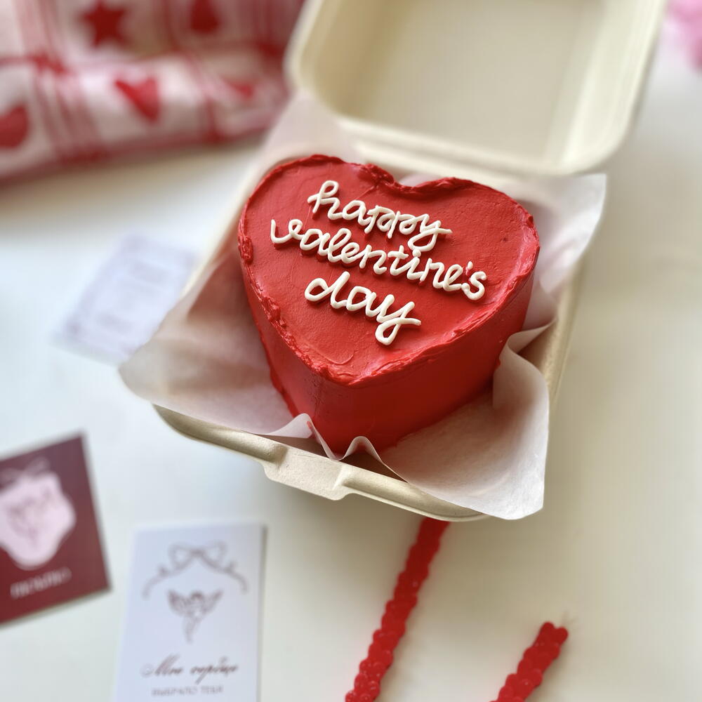 Бенто-торт в виде сердца, бенто-сердце для любимой, любимого