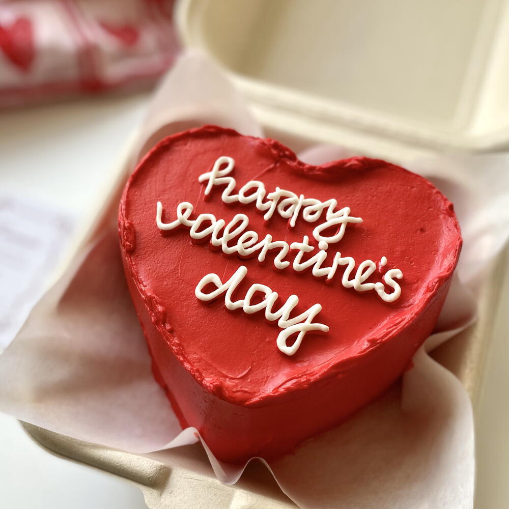 Бенто-торт в виде сердца, бенто-сердце для любимой, любимого