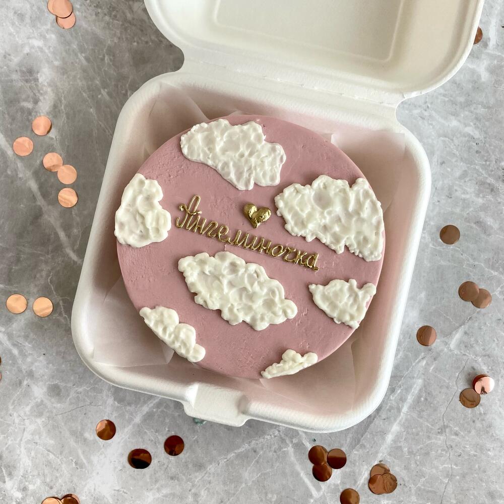 Бенто-торт ваниль манго для ребенка, подруги, мамы