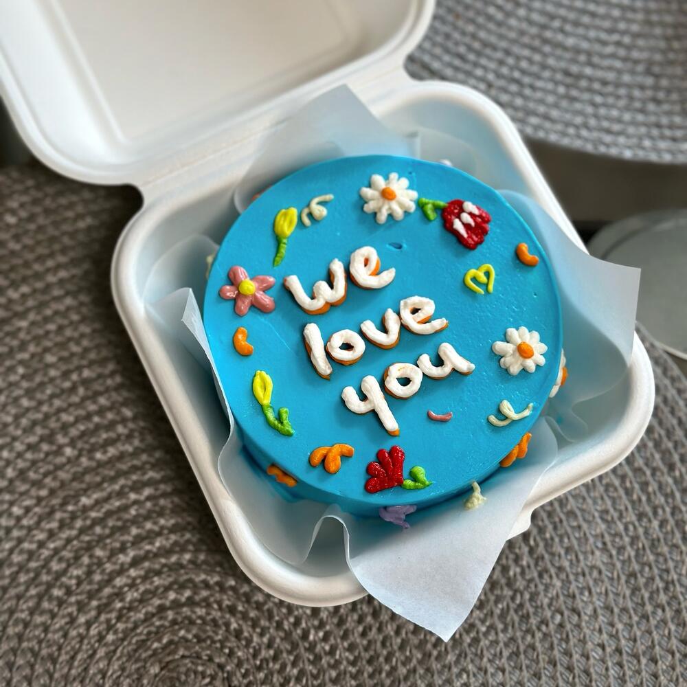 Бенто торт «We love you»