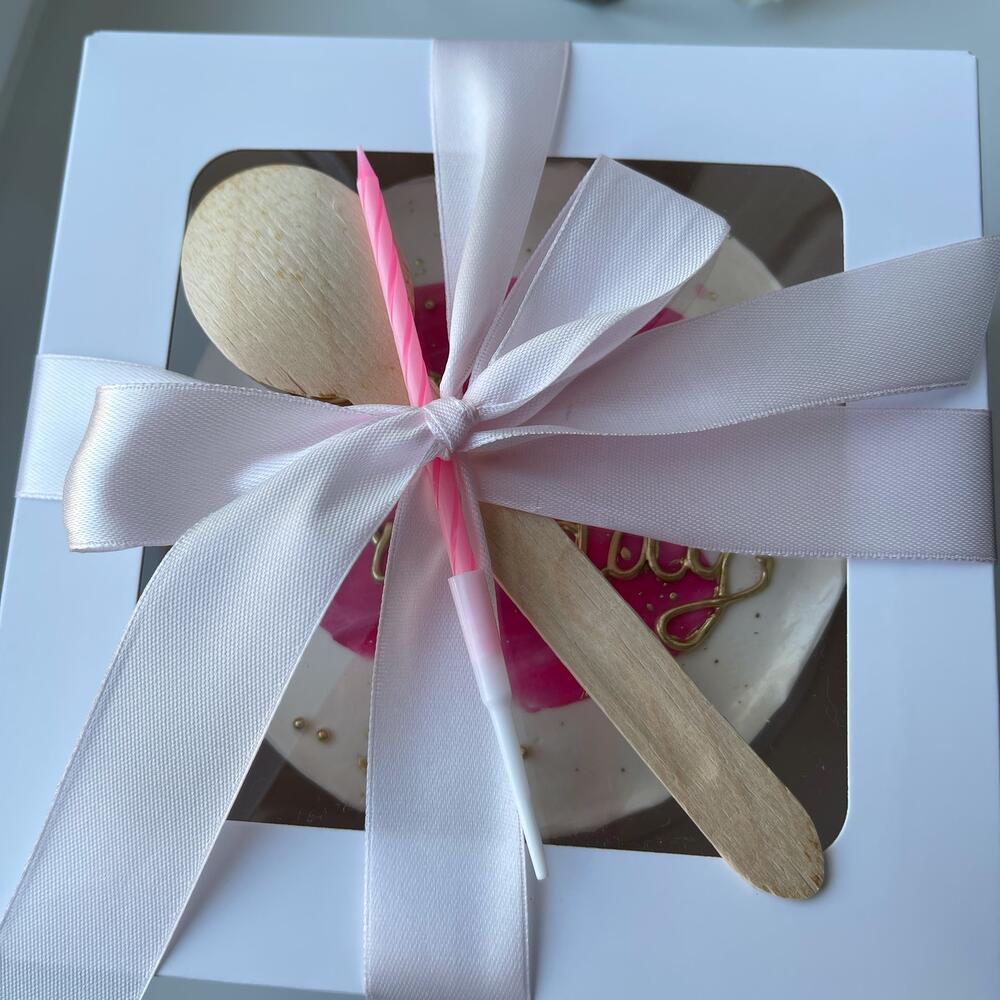 Бенто торт XL happy birthday с золотом