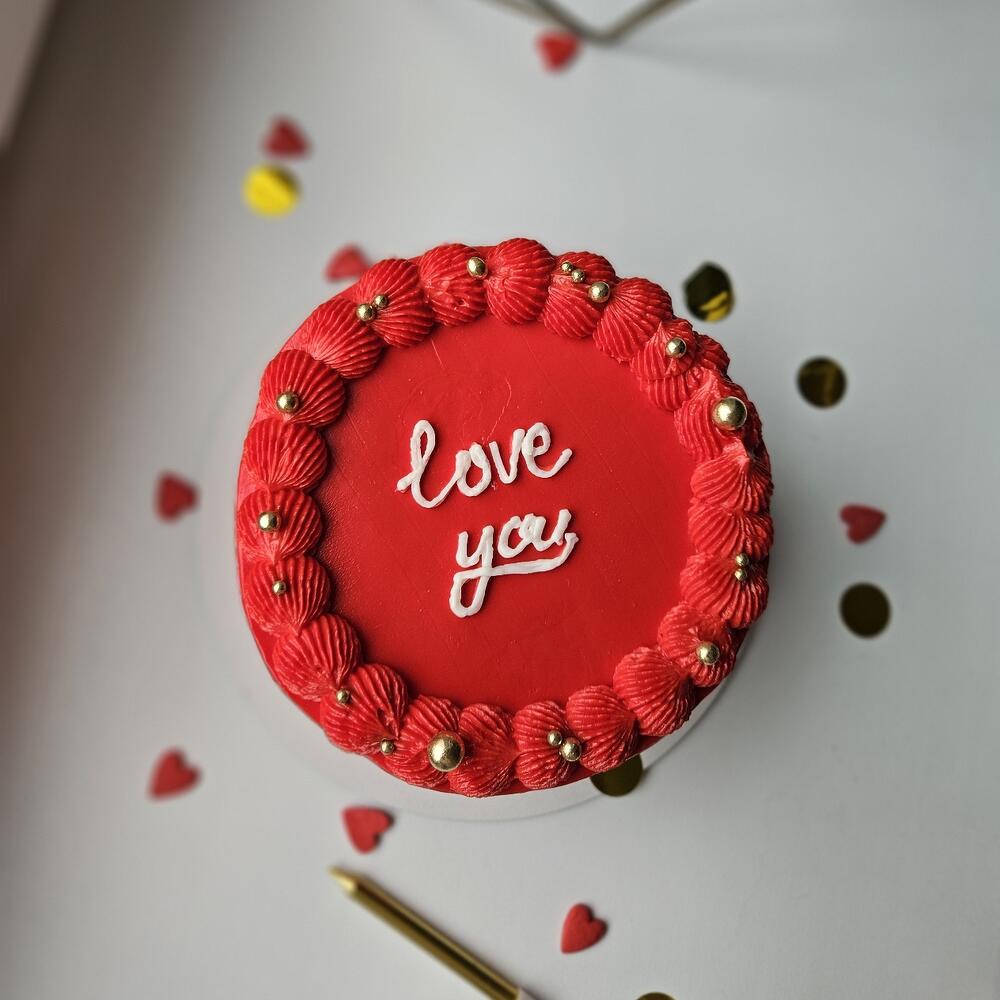 Бенто торт XL love you к 14 февраля