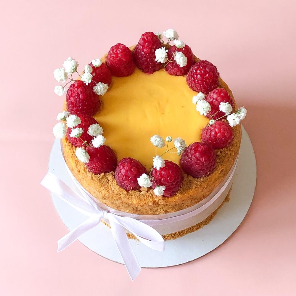 Бенто торт XL медовик с малиной