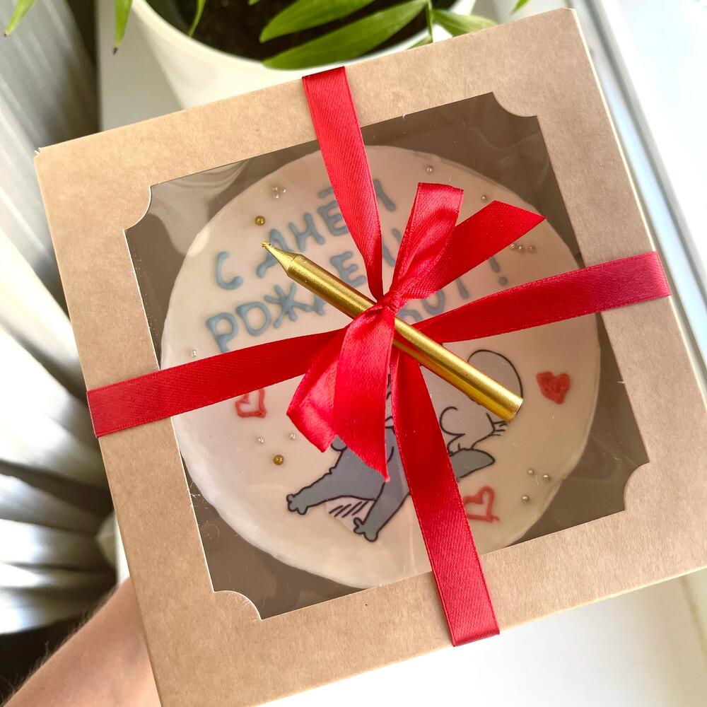 Бенто торт XL с днем рождения кот