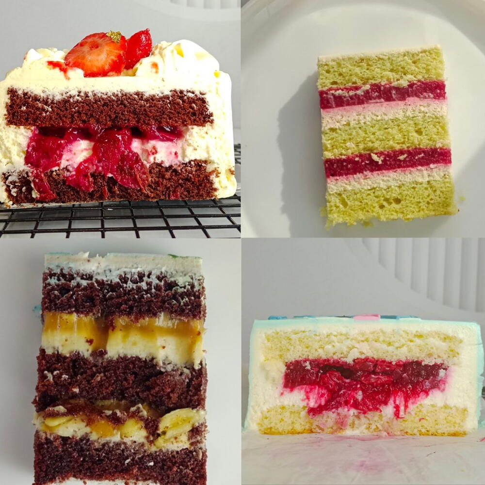 Бенто торт XL с цветами на день рождения "Happy birthday "