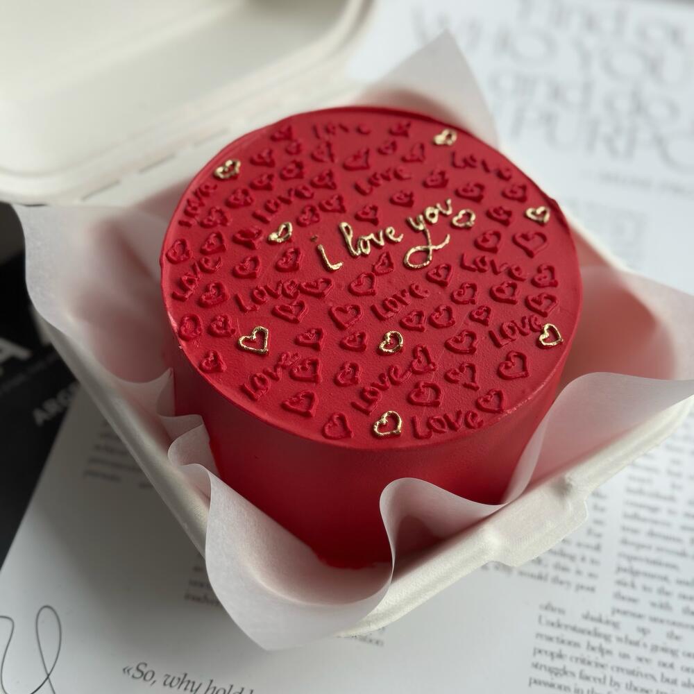 Бенто торт «я люблю тебя», i love you, бенто 14 февраля