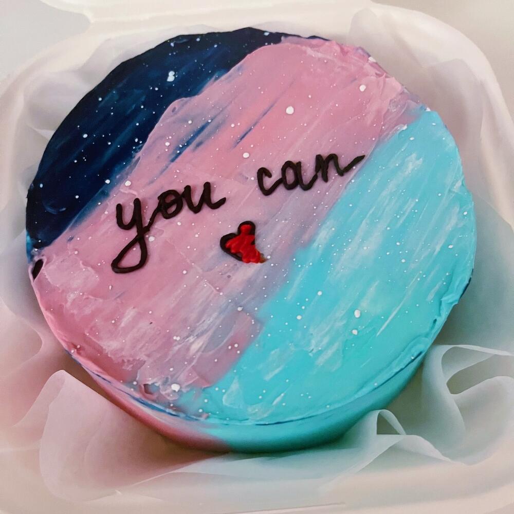 Бенто торт «you can» космос