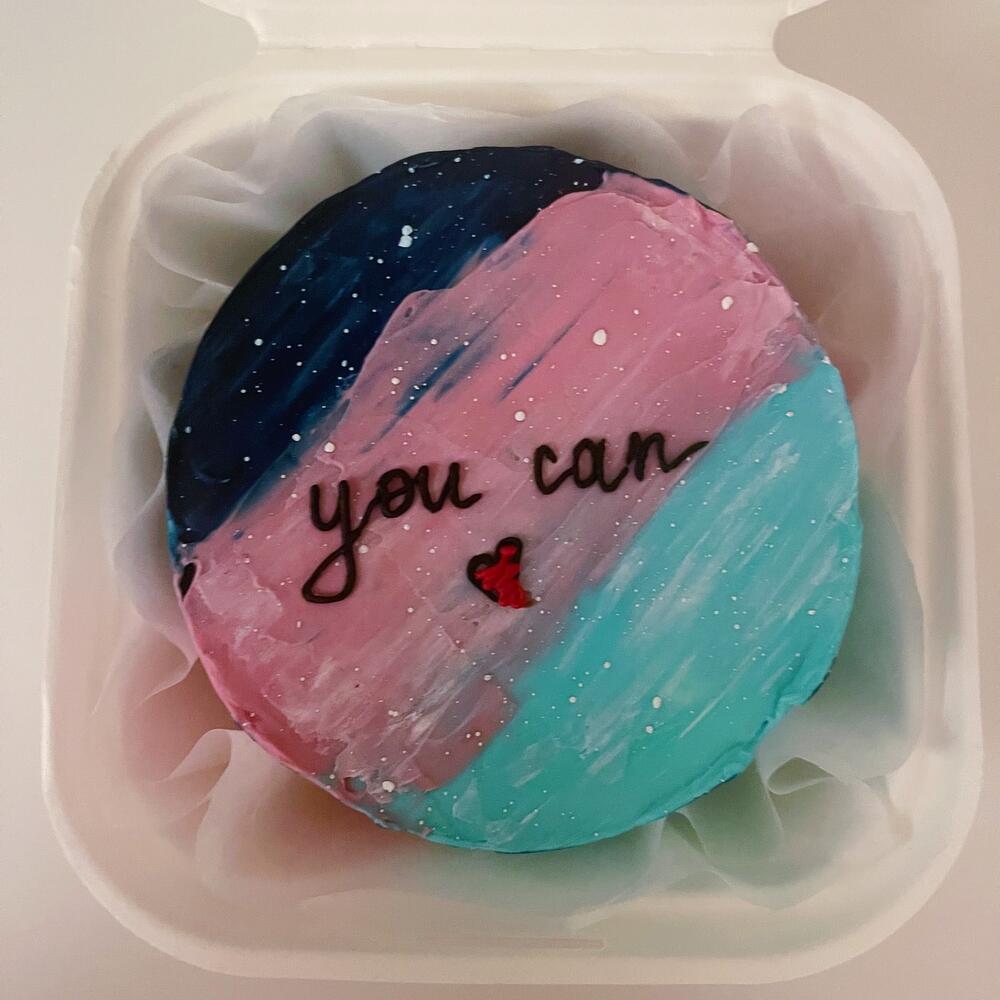 Бенто торт «you can» космос
