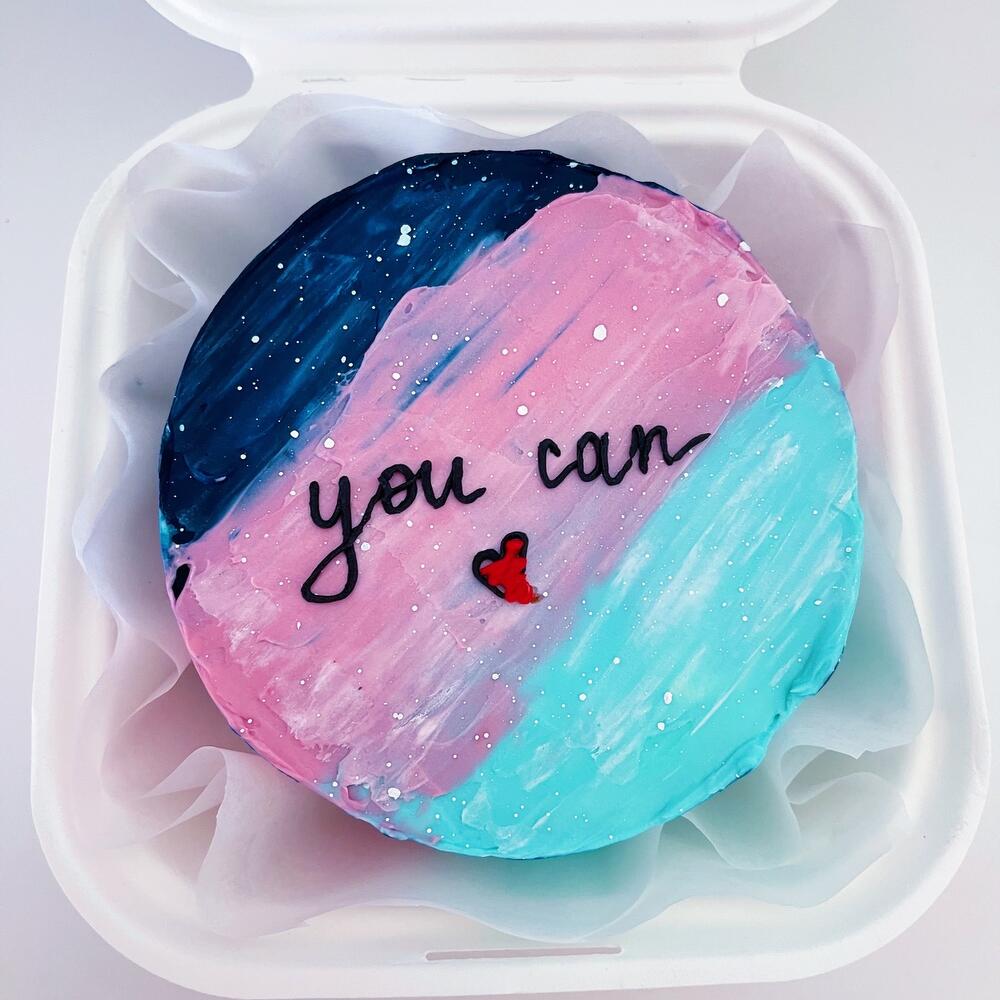 Бенто торт «you can» космос