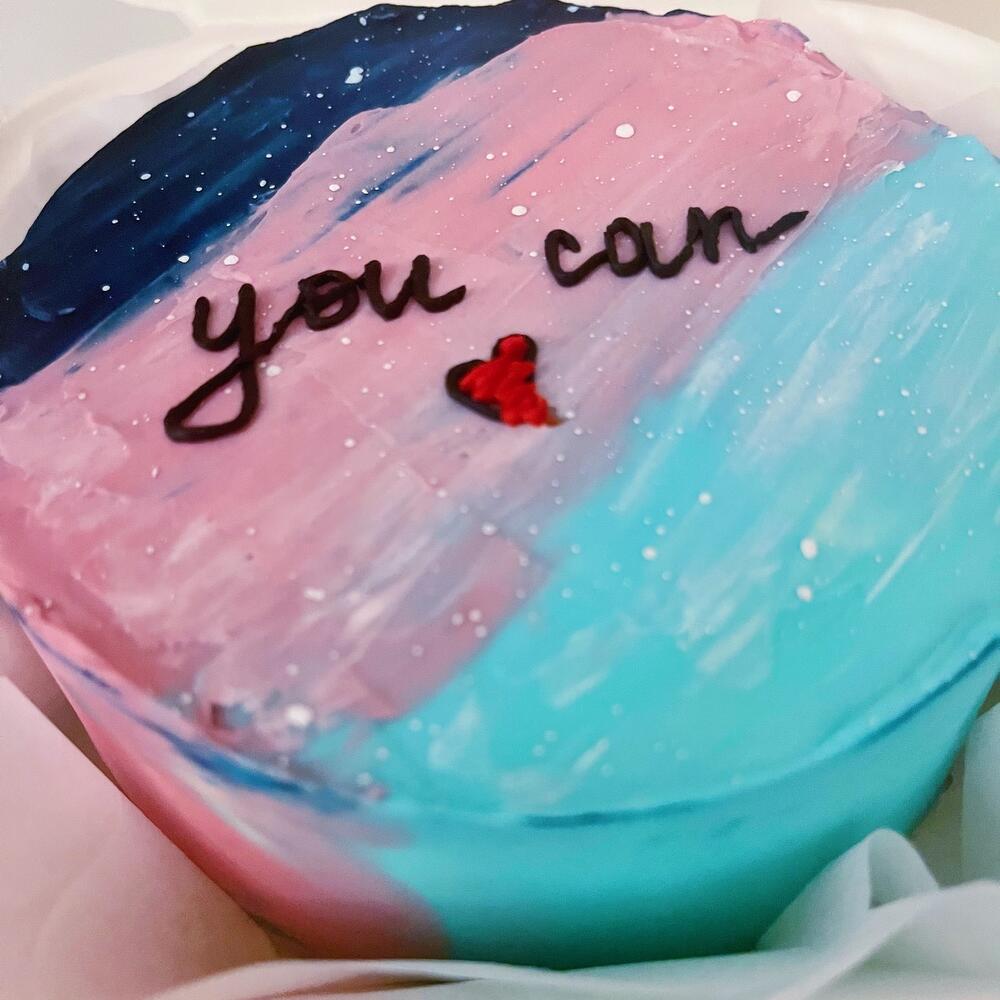 Бенто торт «you can» космос