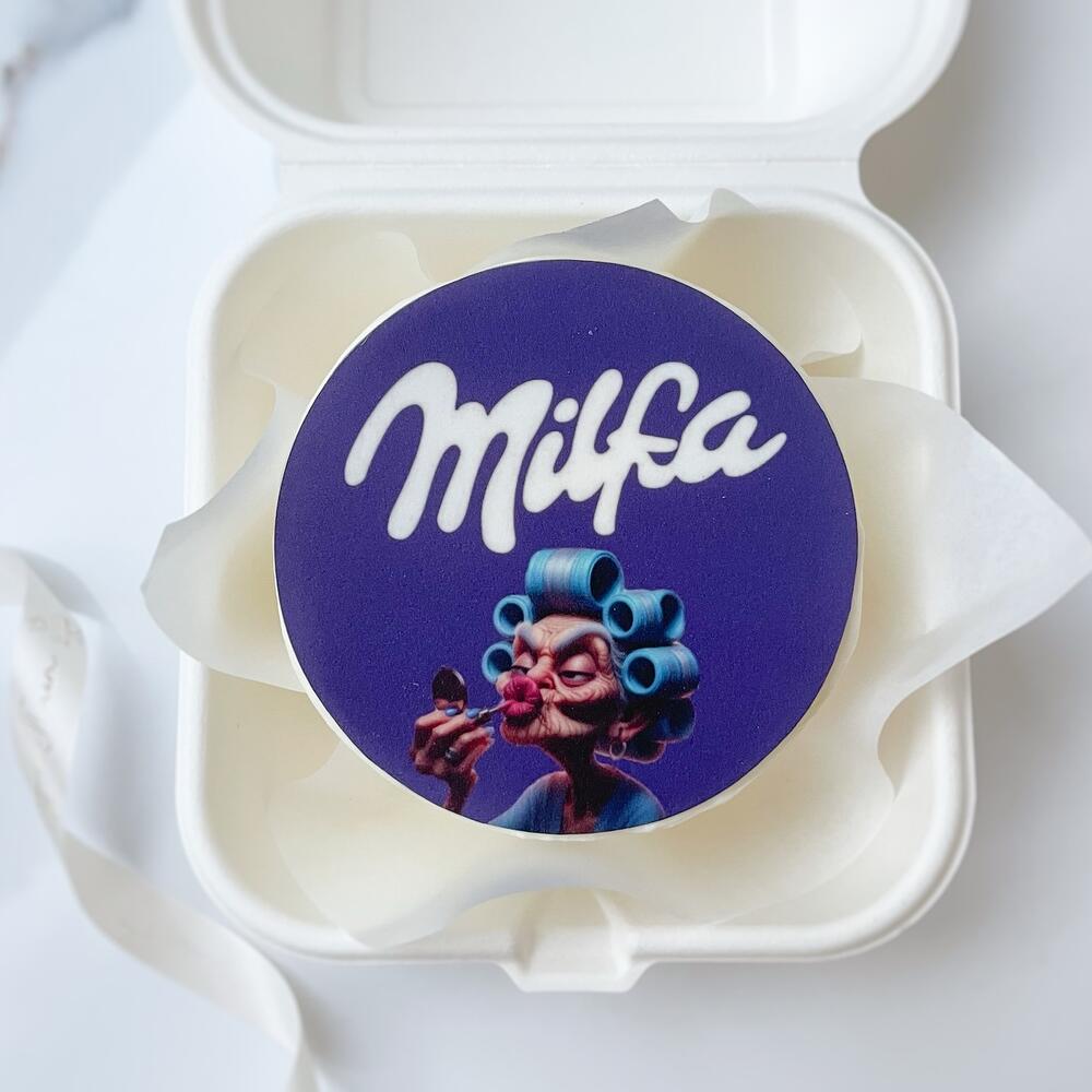 Бенто торт женский «Милфа», подарок с юмором подруге, сестре, девушке