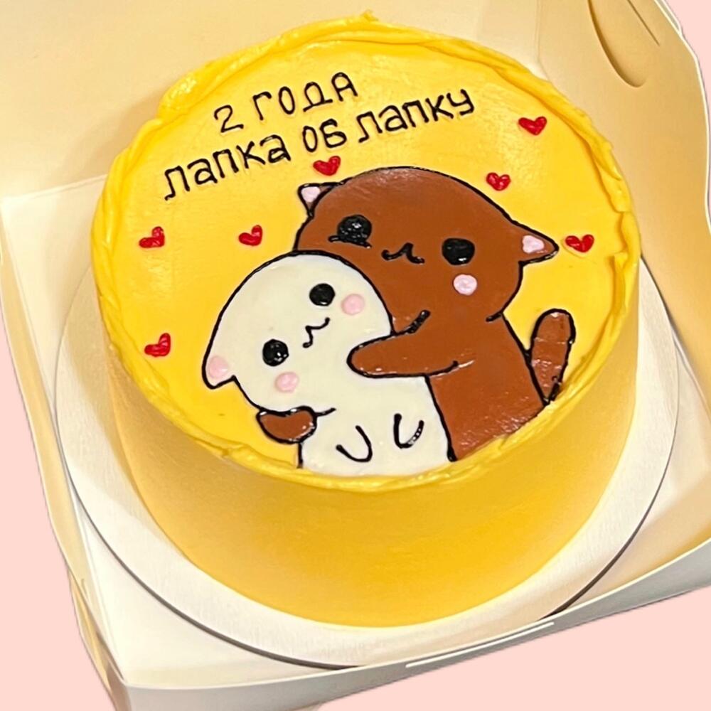 Бенто тортик «2 года вместе» )