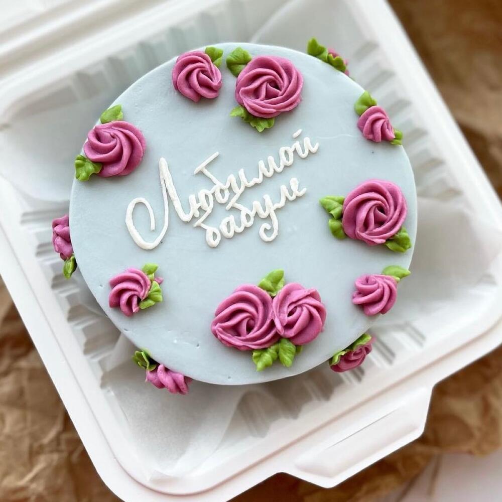 Бенто тортик «Любимой бабуле!»