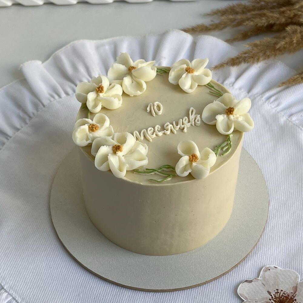 Бенто-торт/с цветами/на день рождения /для девочки